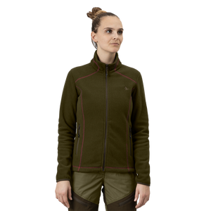 Billie fleecejacka Pine green - Seeland