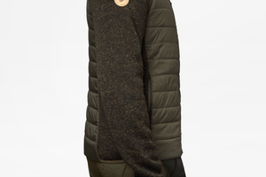 Theo Hybrid Fleece väst Pine green - Seeland