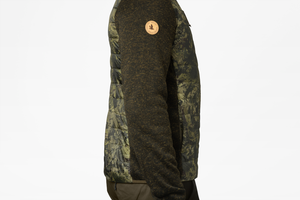 Theo Hybrid Kamouflage Fleeceväst Pine green/InVis green - Seeland