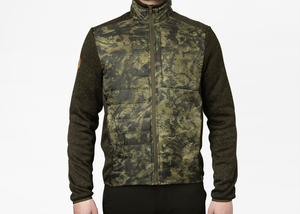Theo Hybrid Kamouflage Fleeceväst Pine green/InVis green - Seeland