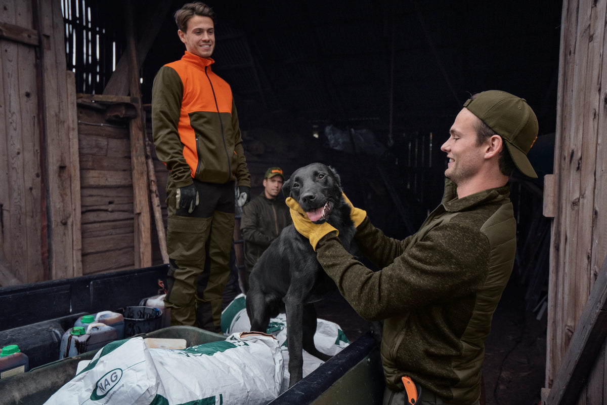 Theo Hybrid Kamouflage Fleeceväst Pine green/InVis green - Seeland
