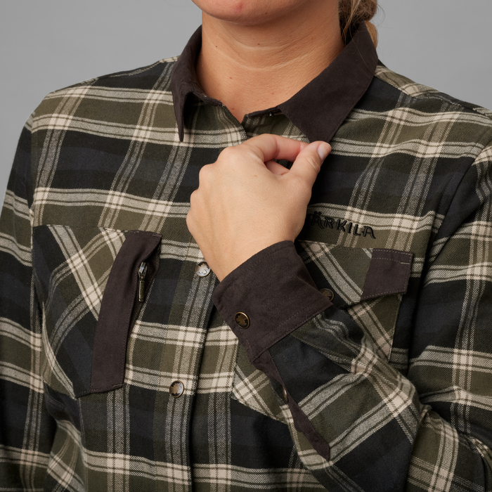 Aivak L/S skjorta - Dam Oliv - Härkila