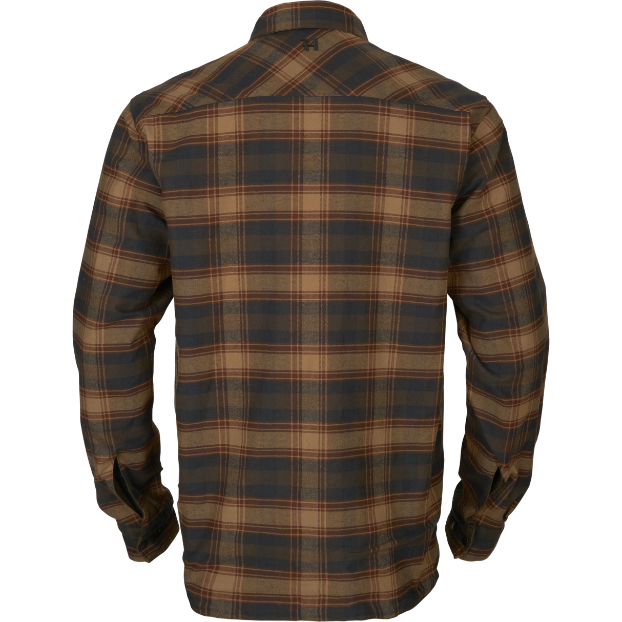 Eirik vändbar skjortjacka Dark warm olive/Burgundy - Härkila