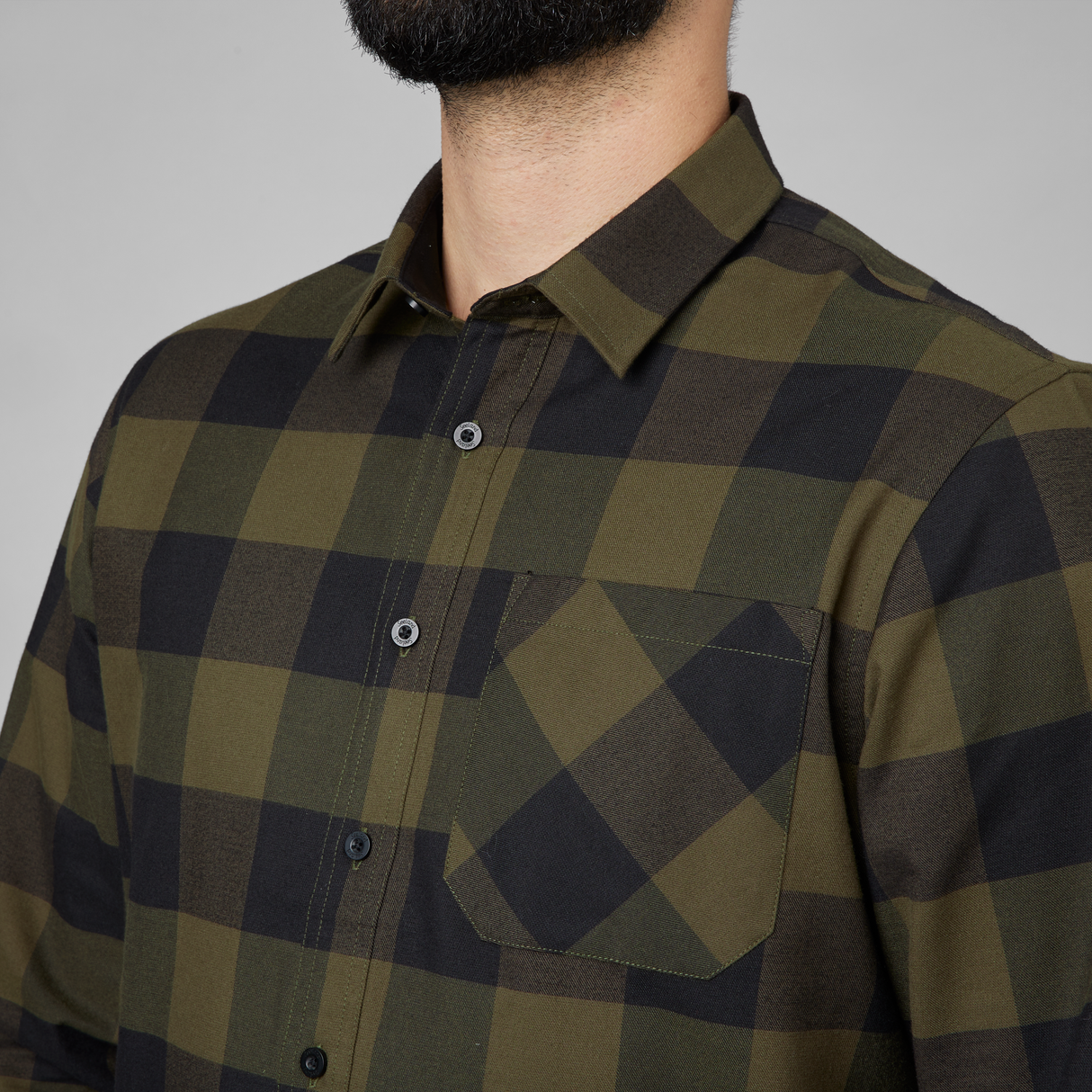 Toronto Skjorta Green check - Seeland