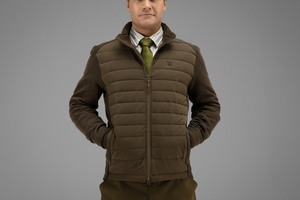 Retrieve Insulated cardigantröja Dark warm olive - Härkila