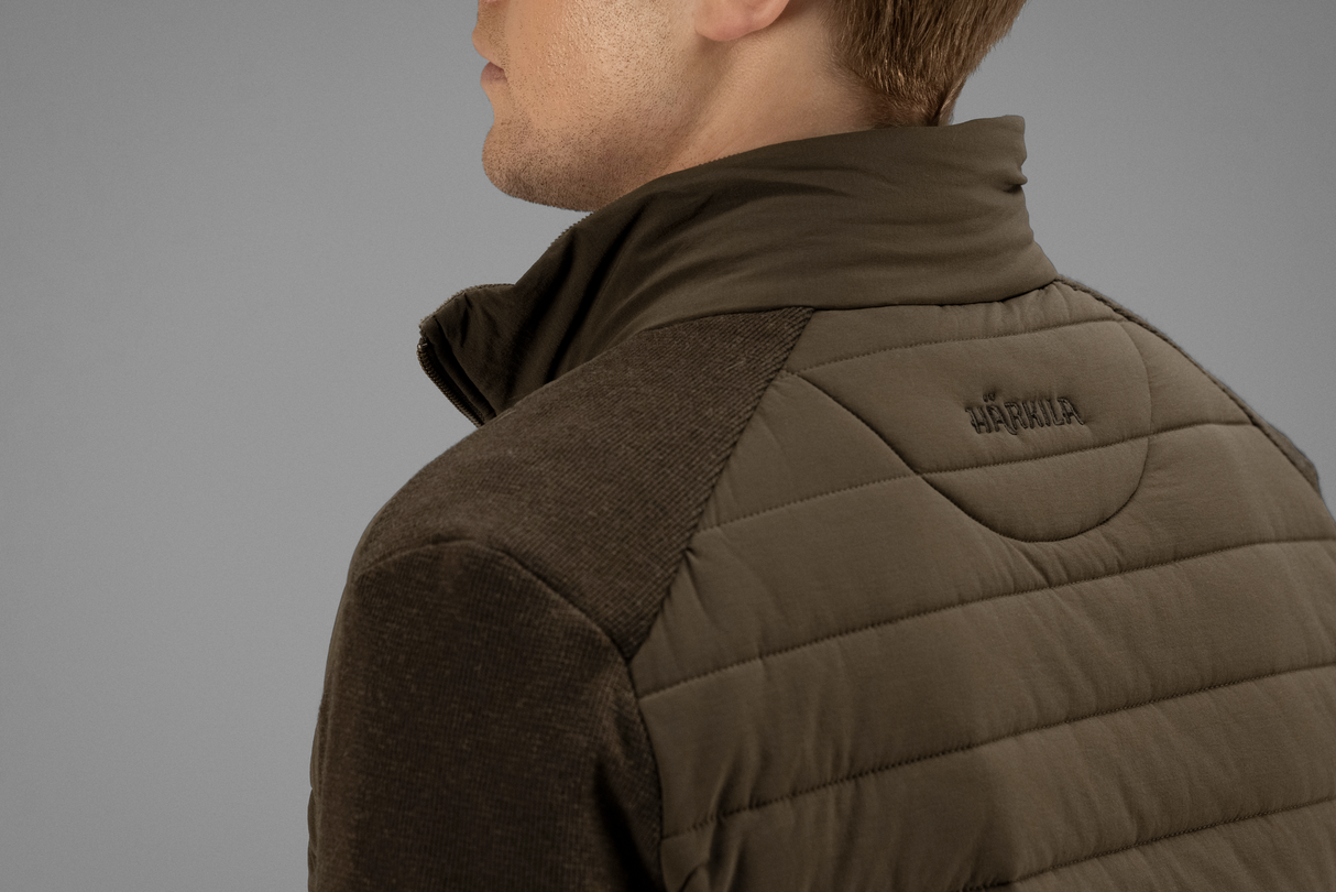 Retrieve Insulated cardigantröja Dark warm olive - Härkila