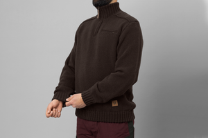 Annaboda 2.0 HSP stickad tröja - Demitasse brown - Härkila