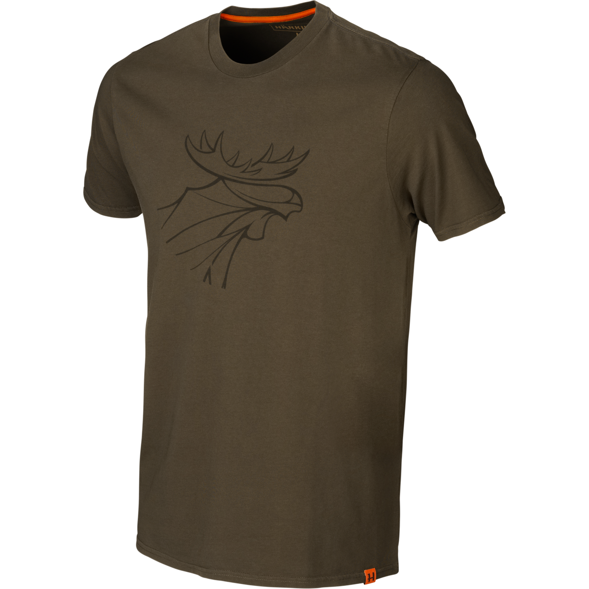 Grafisk t-shirt 2-pack Willow green/Slate brown - Härkila