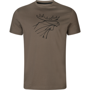 Grafisk T-shirt 2-pack Brown granite/Phantom - Härkila