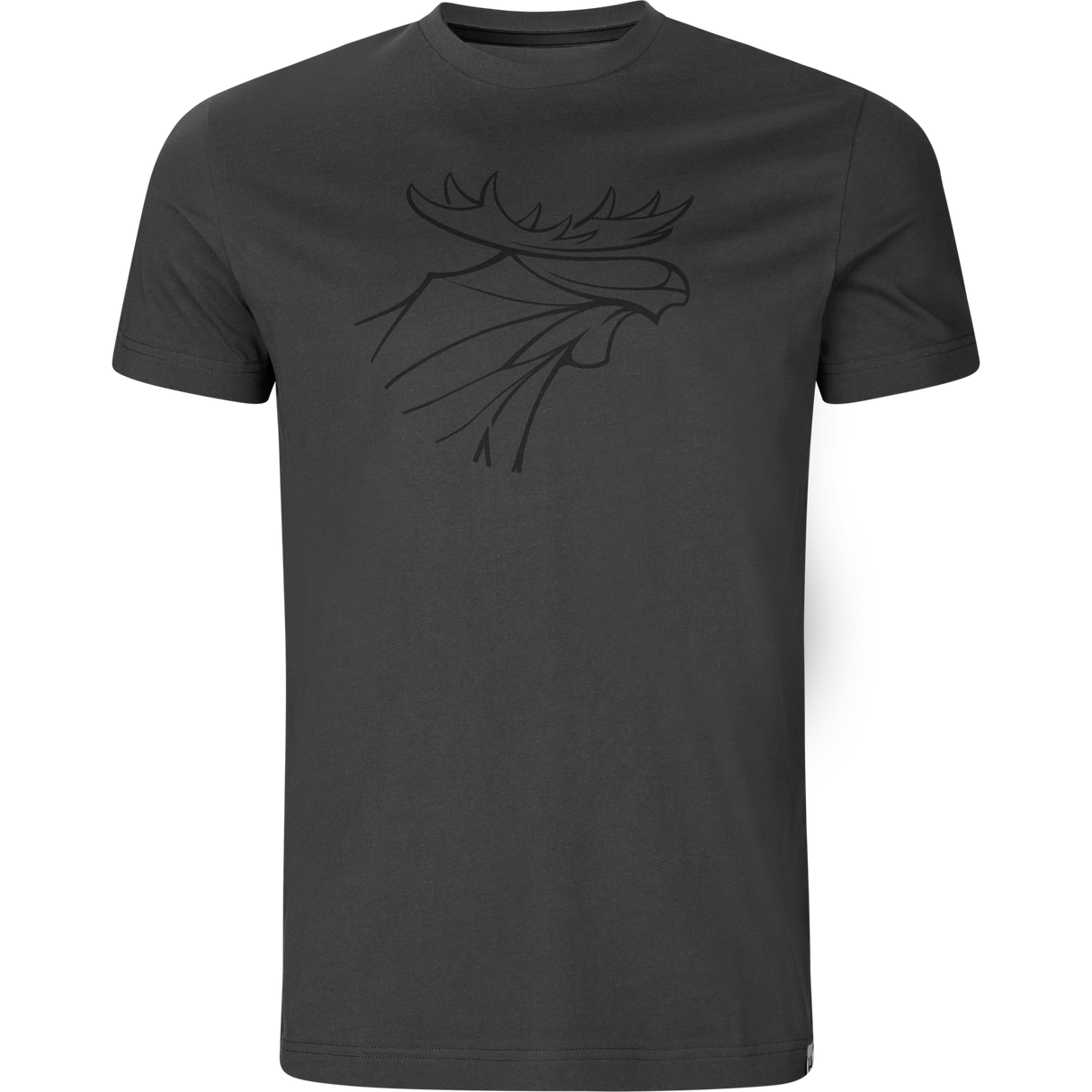 Grafisk T-shirt 2-pack Brown granite/Phantom - Härkila