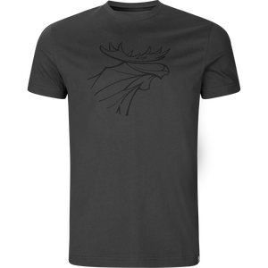 Grafisk T-shirt 2-pack Brown granite/Phantom - Härkila