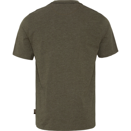 Frilufts-t-shirt Pine green melange - Seeland