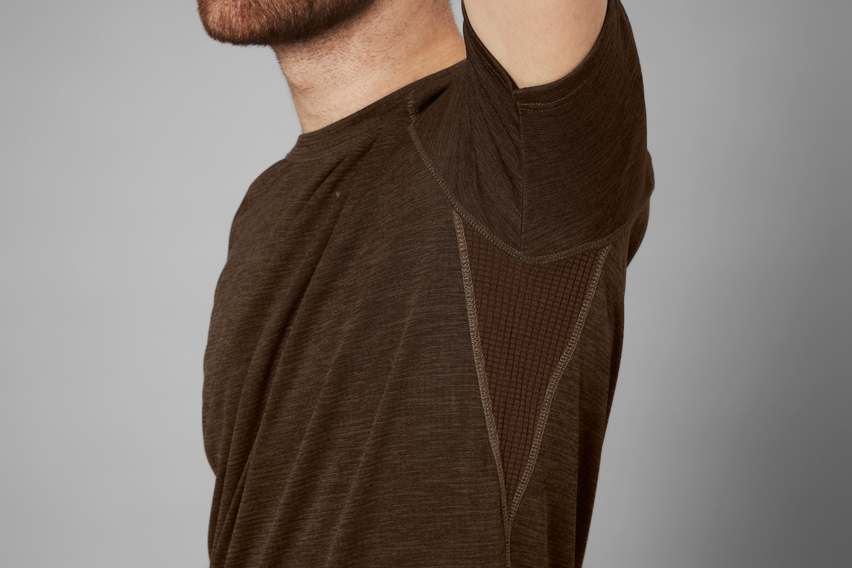 Active S/S t-shirt Demitasse Brun - Seeland
