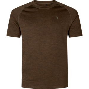 Active S/S t-shirt Demitasse Brun - Seeland
