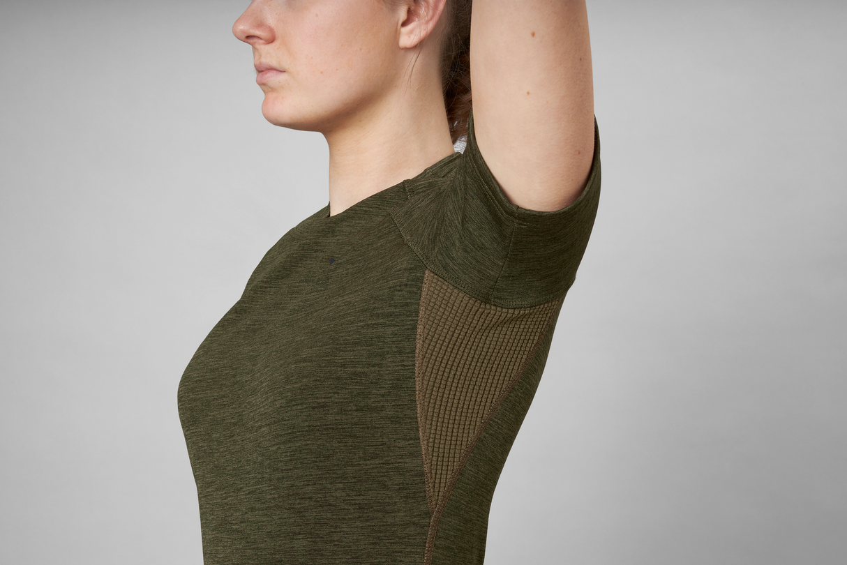 Active kortärmad T-shirt för kvinnor Pine green - Seeland