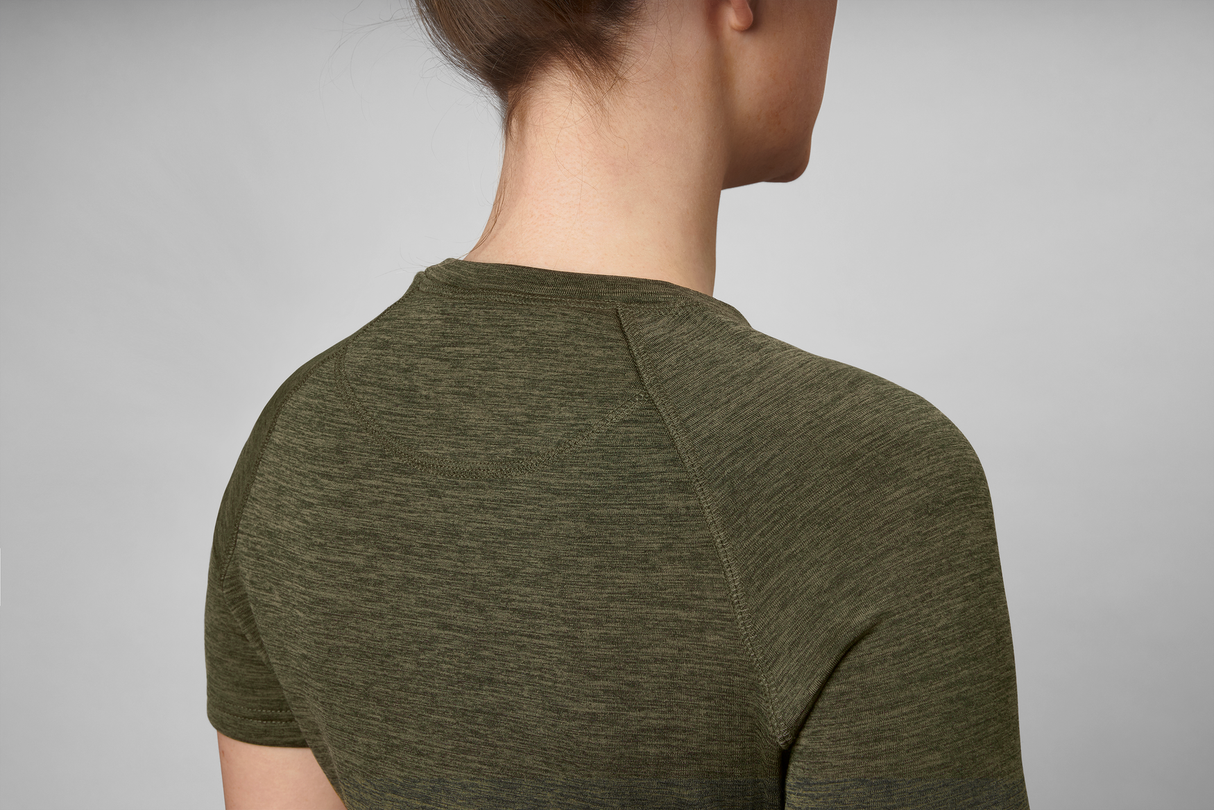 Active kortärmad T-shirt för kvinnor Pine green - Seeland