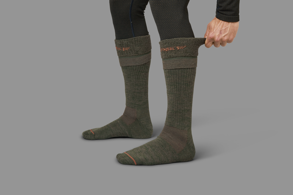 Pro Hunter 2.0 långa strumpor Willow green/Shadow brown - Härkila