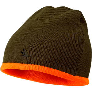 Ian Vändbar mössa/huva Hi-vis Orange/Pine green - Seeland