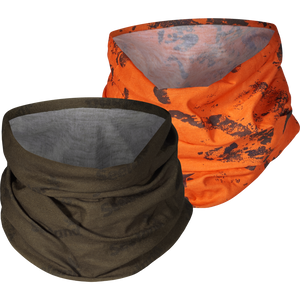 Halsvärmare 2-pack Pine green/InVis orange blaze - Seeland