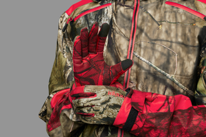 Moose Hunter 2.0 fleecehandske MossyOak®Break-Up Country®/MossyOak®Red - Härkila