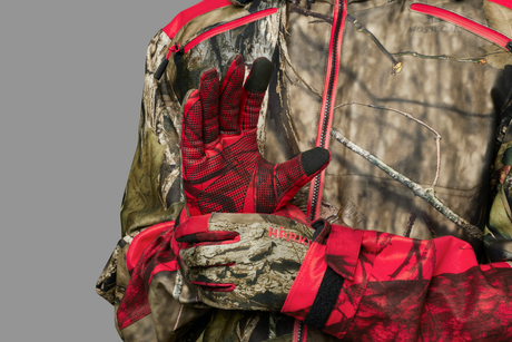 Moose Hunter 2.0 fleecehandske MossyOak®Break-Up Country®/MossyOak®Red - Härkila