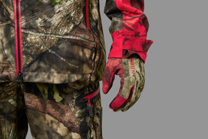 Moose Hunter 2.0 fleecehandske MossyOak®Break-Up Country®/MossyOak®Red - Härkila