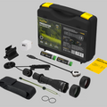Predator Pro Extended Set / Vit / Fullt utrustat set för taktiska uppgifter: ficklampa, två 18650 Li‑Ion‑batterier, magnetisk USB‑laddare, magnetfäste, magnetisk fjärrströmbrytare, två färgfilter - Armytek
