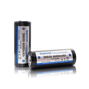 26650 KeepPower 6000mAh Protected Li-Ion batteri 3,6V - 2 PACK
