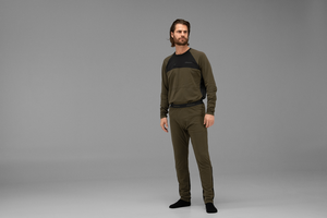 Heat L/S T-shirt Willow green/Svart - Härkila