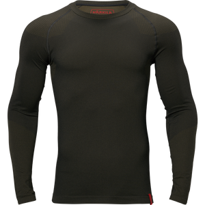 Base active L/S rund hals Dark willow green - Härkila