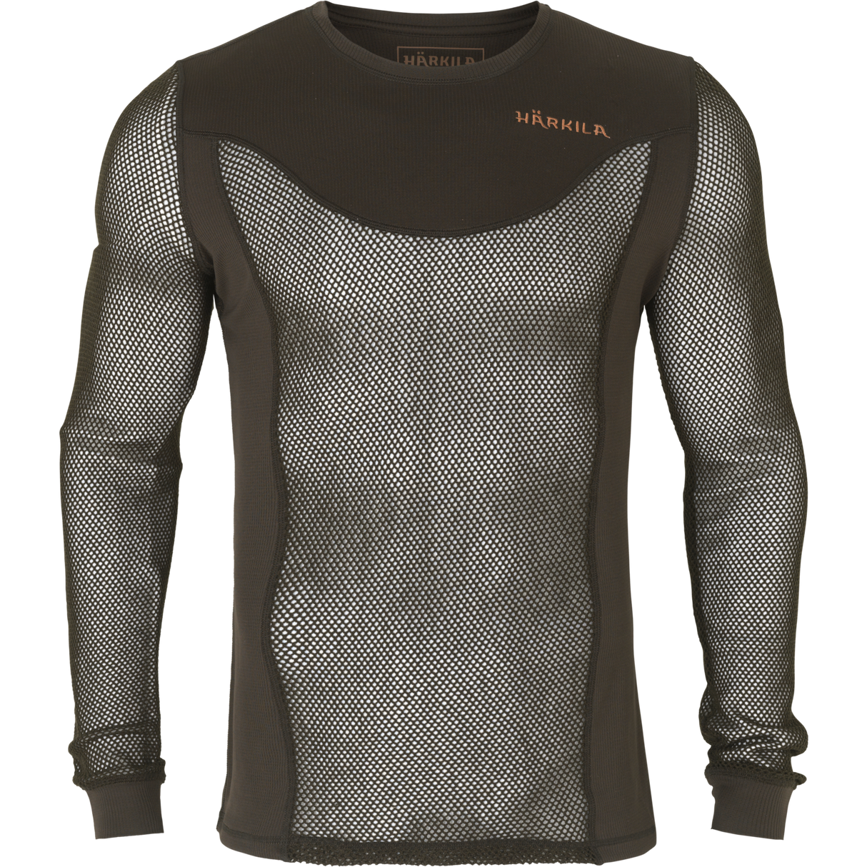 Base Mesh tröja med rund hals Shadow brown - Härkila