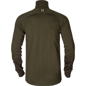 Base Warm med dragkedja i halsen Willow green/Shadow brown - Härkila