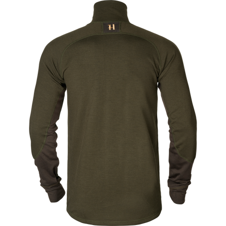 Base Warm med dragkedja i halsen Willow green/Shadow brown - Härkila