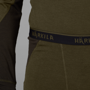 Base Warm långkalsonger Willow green/Shadow brown - Härkila