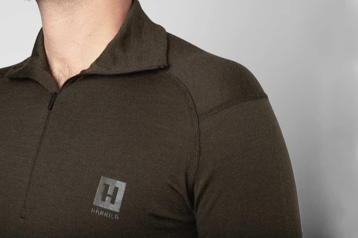 Bas Allround halv-zip Shadow brown - Härkila