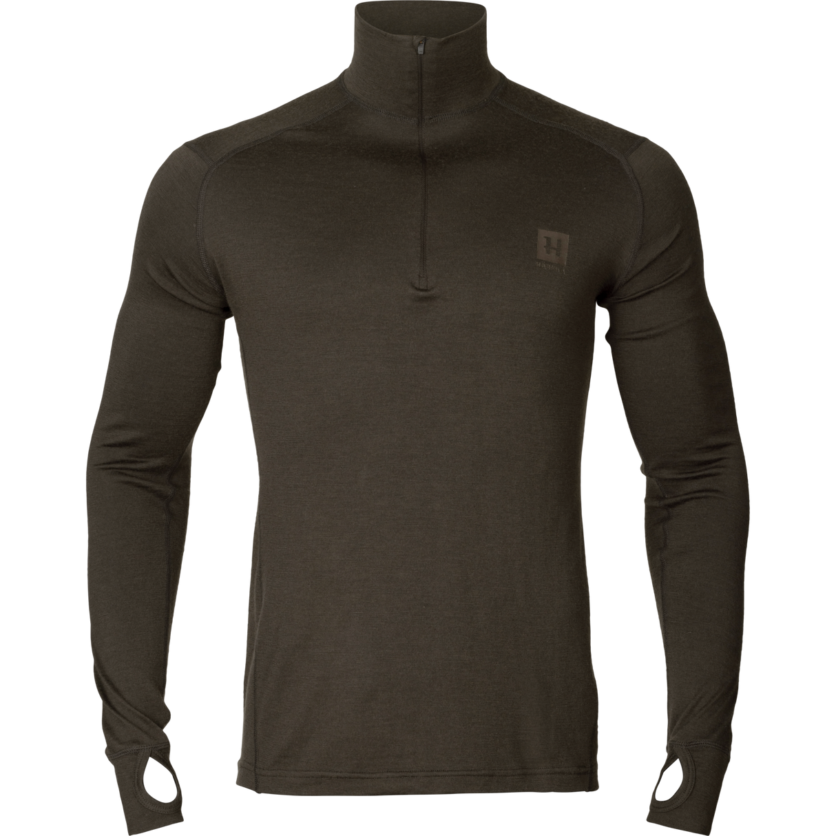 Bas Allround halv-zip Shadow brown - Härkila