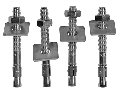 Bultsats för betong 4 st expansion - 90mm/Ø10 mm