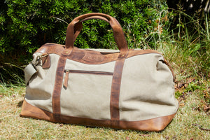 Resväska Canvas/Hunter Läder