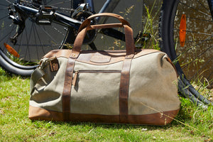 Resväska Canvas/Hunter Läder