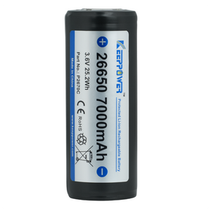 26650 KeepPower 7000mAh Protected Li-Ion battery 3,6V