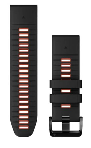 QuickFit® 26 urremme, Black/Flame Red silikone 1