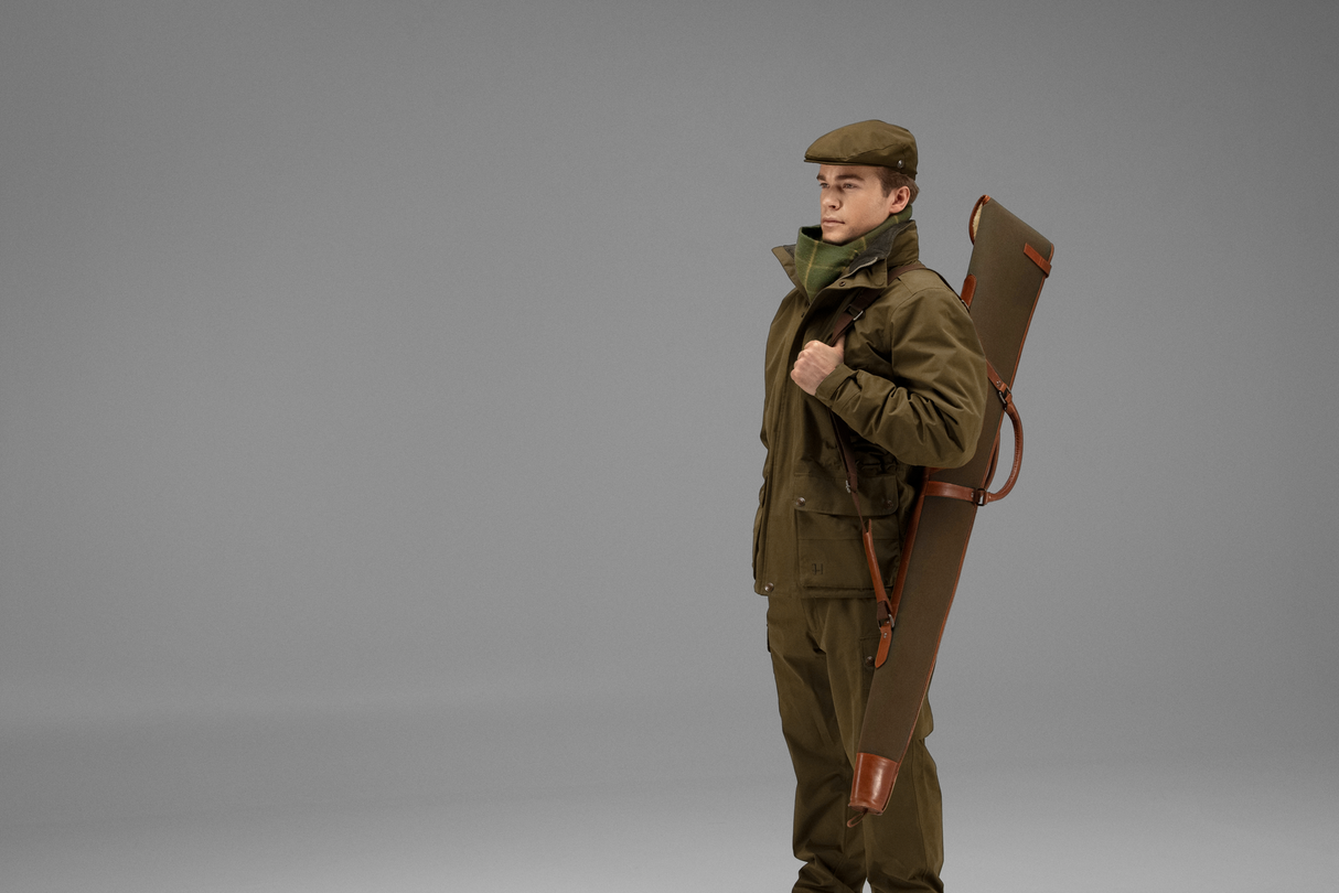 Retrieve gevärfodral i canvas/läder Warm olive - Härkila