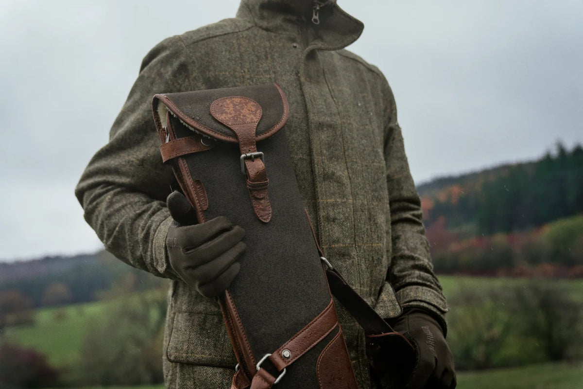 Retrieve gevärfodral i canvas/läder Warm olive - Härkila