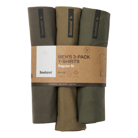 3Pack Tshirt - Pine Green/Military Olive/Grape Leaf