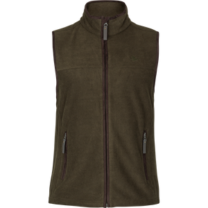 Woodcock Earl Fleece Väst Pine green melange - Seeland