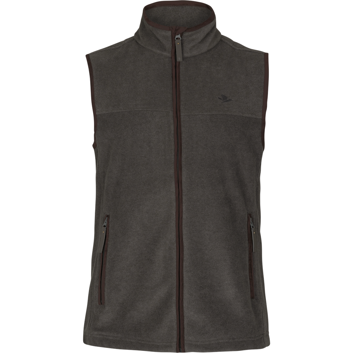 Woodcock Earl Fleece väst Dark Grey Melange - Seeland
