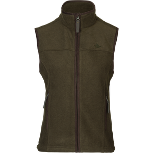 Woodcock Ivy Fleece Väst Pine green melange - Seeland