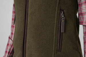 Woodcock Ivy Fleece Väst Pine green melange - Seeland