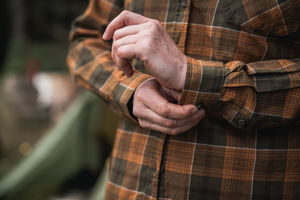 Skye Flannel skjorta för kvinnor Grizzly Brown/Terracotta Check - Seeland