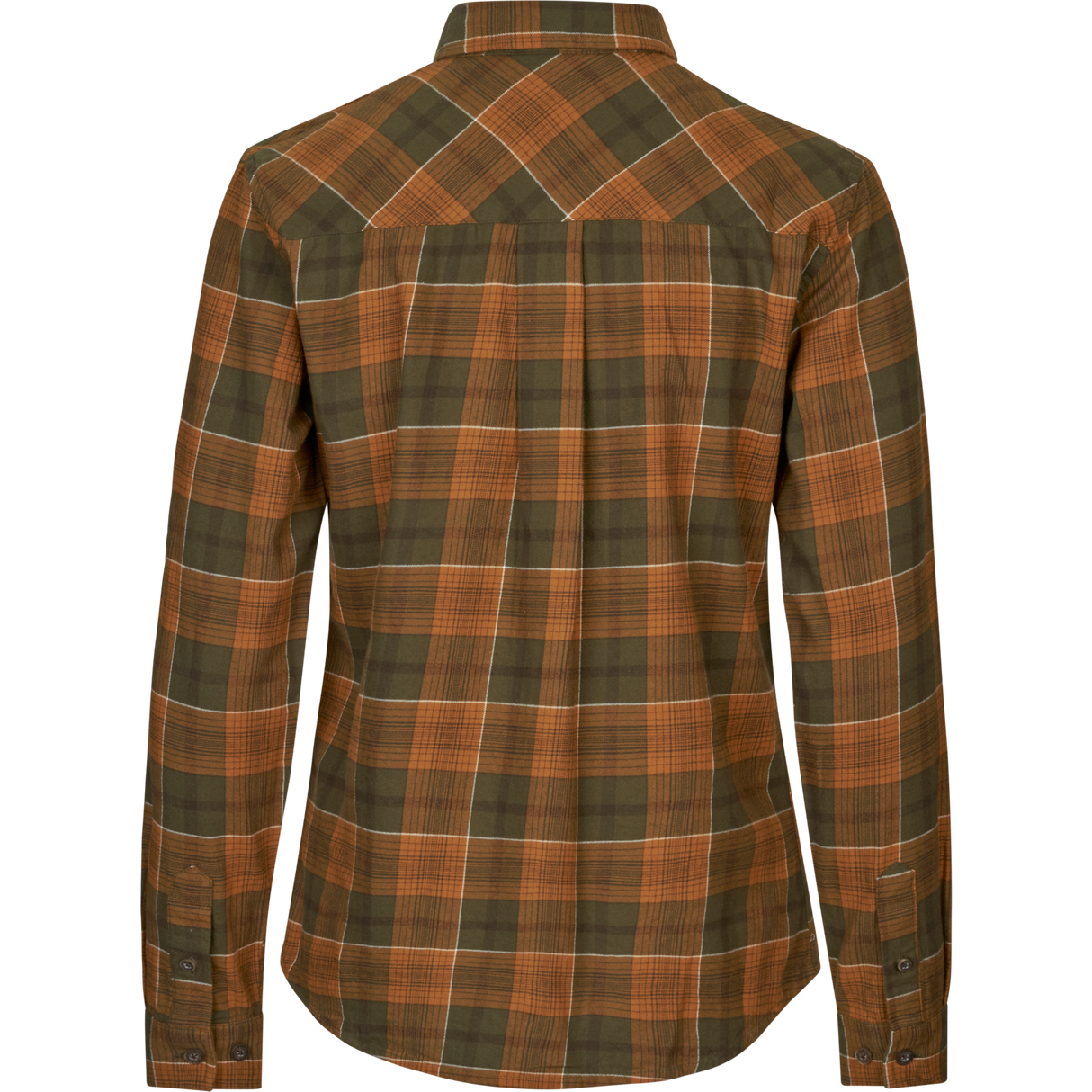 Skye Flannel skjorta för kvinnor Grizzly Brown/Terracotta Check - Seeland